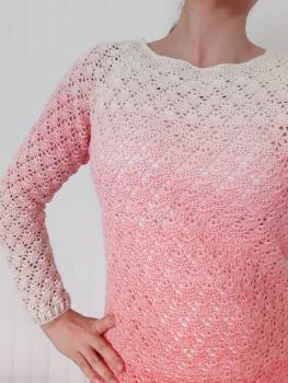 Häkelanleitung Pullover "Diana", alle Größen möglich